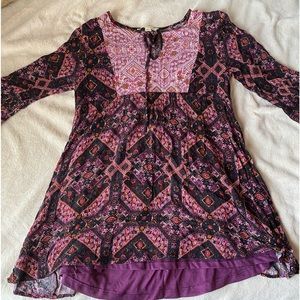 Maroon Boho blouse